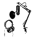 Blue Yeti USB Mic (Blackout) with Tom Clancy's Ghost Recon Breakpoint Game with Desktop Arm, Pop Filter and Headphones Bundle (4 Items)