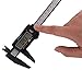 Zoostliss 150mm LCD Digital Electronic Carbon Fiber Vernier Calipers Gauge Micrometer with Large LCD Screen Display Inch/Metric