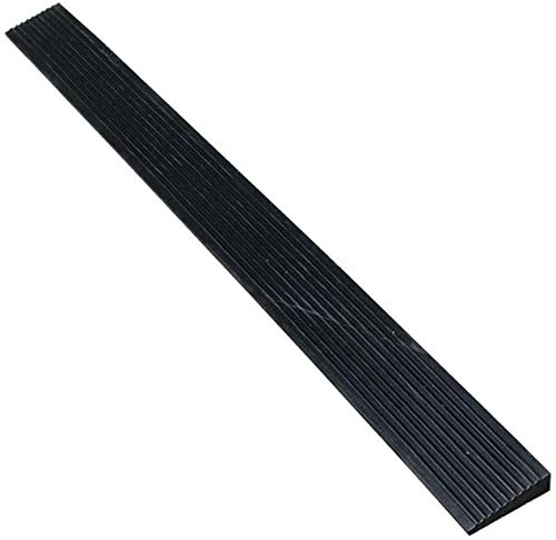 Step Slow Down Ramp Threshold Portable Uphill Ramp, Car Motorcycle Truck Children's Bicycle Wheelchair Baby Carriage Mat, Noise Reduction Pad Kerb Ramps Vehicle Ramp (39.37 x 1.89 x 0.59 Inches, Blac