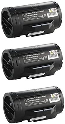 Omage Remanufactured Dell 593-BBMF High Yield Black Laser Toner Cartridge Replacement for Dell S2810DN, H815DW, S2815DN Series Printer. (3-Pack)