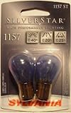 SYLVANIA 1157 SilverStar High Performance Miniature Bulb, (Contains 2 Bulbs)