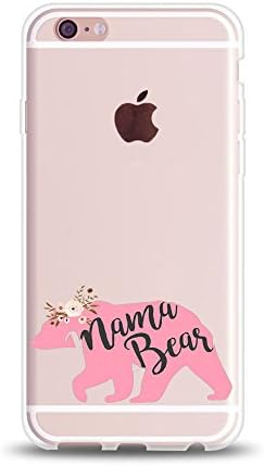 1 iPhone 6 plus(6splus) Princess &amp; Prince Papa Bear Mama Bear Couple Matching Stuff Gifts iPhone 6 Plus Soft Clear Couple Cases