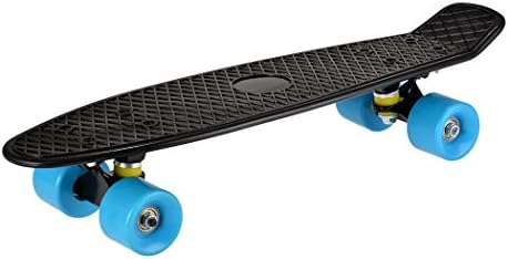 Complete Retro Cruiser Skateboard 22 inch Penny Skating Board with Sturdy Old School Deck and 4 Super Smooth PU Wheels,Birthday Gifts for Adult Kids Beginners 3 Years Old and Up