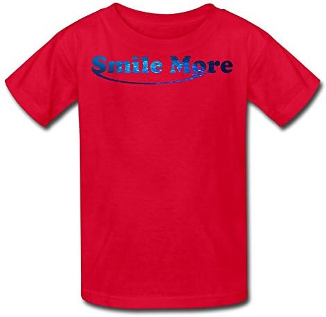 Rosalind Sturge Youth Kids Sports Casual Slim Short Sleeve T-Shirt GA Ball Roman Atwood Smile Logo Red M