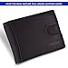 Front Pocket Wallets for Men Slim RFID Bifold Minimalist Money Clip Card Case -Made From Full Grain Leather Pabin(Charcoal Black)