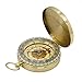Golden Compass Watch for Directions & Sailing, Mini Compasses Brass Keychains Best Survival Watch Classic Pocket Compass, Military Kids Compass Navigation Tool Vintage for Hiking Camping Climbing
