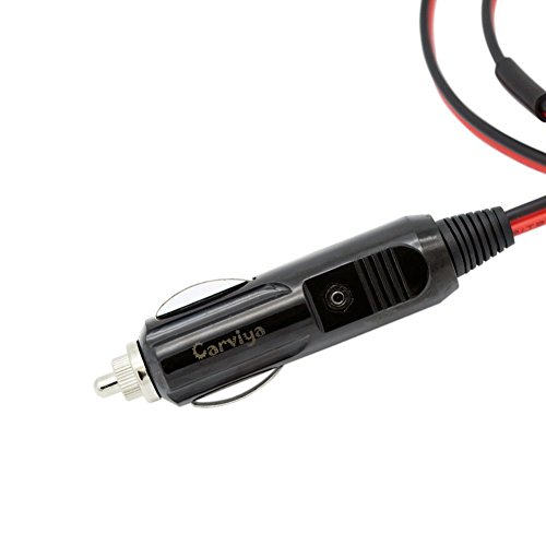 Carviya 2 Pack 12V 24V Heavy Duty 16AWG 0.5M 0.5 Meter 15A 20A Male Plug Cigarette Lighter Adapter Power Supply Cable For Car inverter,Air pump,electric cup (1.64ft)(2 Pcs) - Thumbnail 3