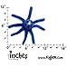 Outward Hound Kyjen PP01101 Octopus Junior Plush Dog Toys Squeak Toy, Small, Blue