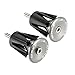 WAKE Bar End Plugs Handlebar End Caps Bike Handlebar Plugs for Most Bicycle, Mountain Bike, Road Bike, MTB, BMX (2 Counts, Rubber Sponge Aluminum, Black/Red/Gold/Blue/Gray) (Gray)