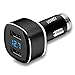Fast Car Charger, Palumma 24W/4.8A Smart IC Dual USB Port Charge Adapter with LCD Digital Display Voltage and Current Detection, Rapid Charger for iPhone X 8 7 6S Plus, Galaxy S9 S8 S7 S6, LG (Black)