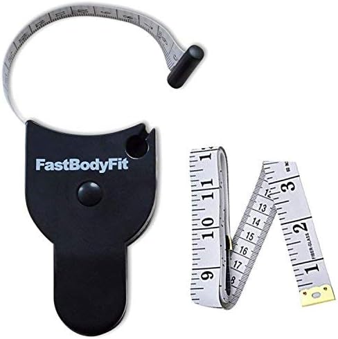 FastBodyFit Body Tape Measure to measure from the body new and improved version. Ergonomic, Handy and Easy to Use