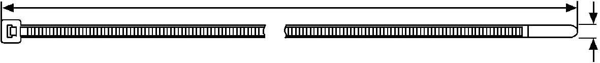 Connect 30287 Hellermann Natural Cable Tie 300mm x 7.6mm T120I 100pc