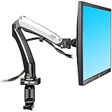 North Bayou Monitor Desk Mount Stand Full Motion Swivel Monitor Arm for 17''-27'' Computer Monitor with Gas Spring