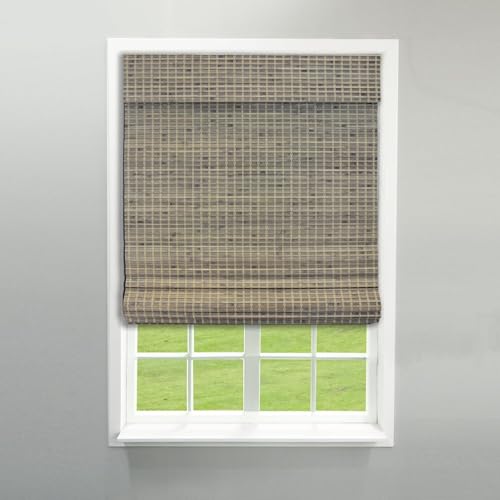Radiance 2208854E Raffrollos aus Bambus, schnurlos, für Fenster, Flatstick-Bambusrollos zur Reduzierung von hellem Licht, Bambus-Romanschirme für Zuha