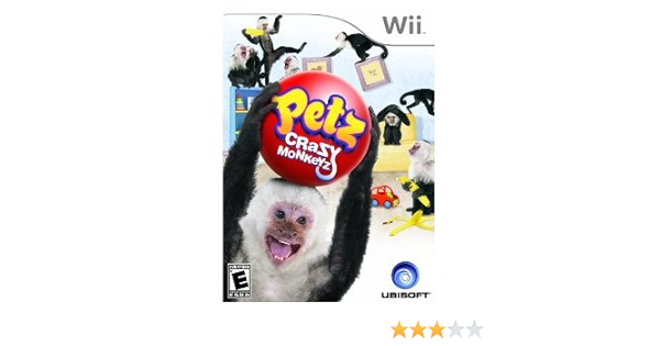 Amazon Com Petz Crazy Monkeys By Ubi Soft Nintendo Wii 08 11 19 New Video Games