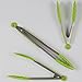Silicone Kitchen Tongs for Cooking with Silicone Tips, Heat Resistant Tongs for Serving Food, 7-Inch, 9-Inch, 12-Inch Locking Silicone Tongs, Set of 3 Salad Tongs, Lime Green Kitchen Utensils