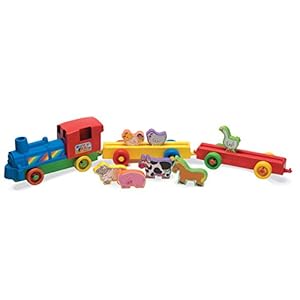 Fun Time 55921 Push Along Farm Train with Play Animals