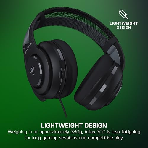 Turtle Beach Atlas 200 Multiplatform Gaming Headset für Gaming Konsolen, PC und Mobilgeräte mit 3.5mm Klinke 3