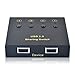 USB Switch Selector 4 Computers in Sharing 2 USB Devices Out Controller USB 2.0 Peripheral Switcher Box Hub for Mouse Keyboard PCs Scanner Printer with Button Swapping and 4 Pack USB A to B Cable