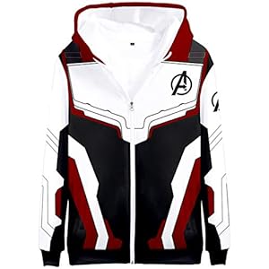 OLIPHEE Jongens Sweatshirt Cosplay Kostuum Superhero Avenger’s Endgame Quantum Realm Sweater Jas