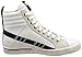 Diesel Men's D-Velows LACE-Sneaker mid, White/Black, 9 M US