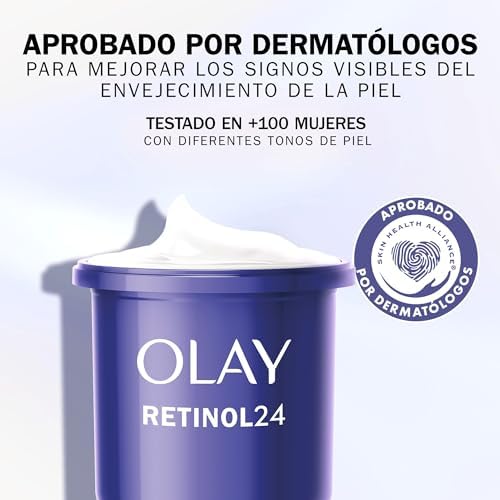 Retinol 24 creme noturno facial hidratante REFILL, com vitamina E antioxidante. Cuidados de pele bem-envelhecidos 50 ml