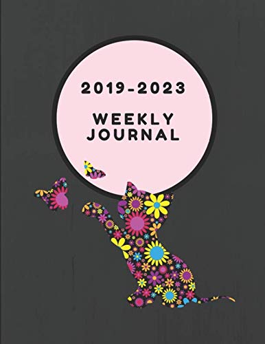 2019-2023 Weekly Journal: Kitten Themed Five Year Diary