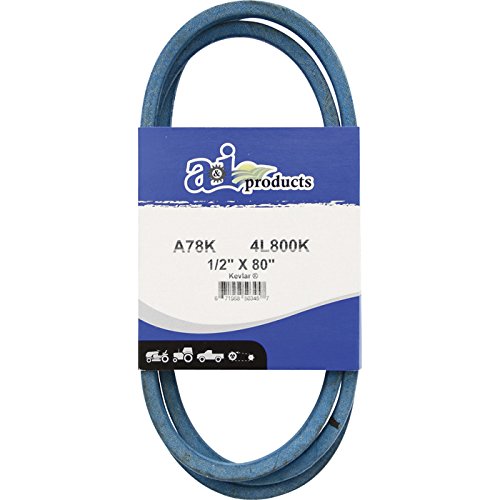 A & I Products Blue Kevlar V-Belt with Kevlar Cord - 80in.L x 1/2in.W, Model# A78K/4L800K
