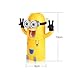 Cute Two Eyes Despicable Me Minions Design Combo Set Toothbrush Holder Automatic Toothpaste Dispenser with Rinse Cup (Yellow)