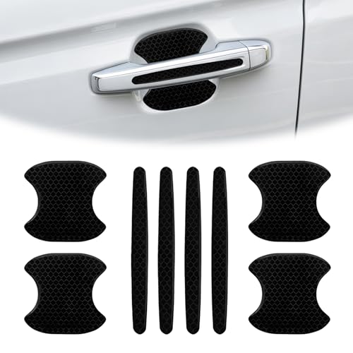 8 Pieces Black Honeycomb Car Door Handle Protector Self-Adhesive Scratch Guard for Most Cars SUV Truck Waterproof Anti-Scratch Film at Amazon