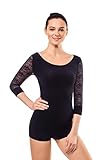 MD Womens Compression Slimming Shirts Undershirts Tummy Waist Bust Lace Sleeves