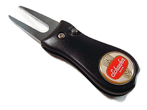 SCHAEFER BEER LOGO ON SWITCHBLADE GOLF DIVOT TOOL - Thumbnail 3