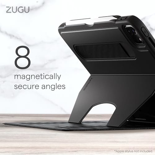 ZUGU CASE iPad Pro 11 Case, Ultra Slim Protective Case/Cover Designed for iPad Pro 11-inch (4th Gen, 2022) / (3rd Gen, 2021) / (2nd Gen, 2020) with Convenient Magnetic Stand - Black