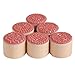 6 in 1 Assorted Retro Vintage Style Round Wooden Rubber Stamp Scrapbook Craft