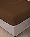 Angel Bedding Soft All Round Elastic Queen Fitted Sheet Only 15 Inch Deep Pocket Solid Brown - 1800 Series Brushed Microfiber, Soft & Breathable, Easy On/Off, Fits All Mattress