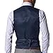 CMDC Men's New Casual Slim Fit Skinny dress Vest Business Suits Three-piece D163
