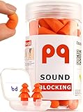 PQ Earplugs for Sleep - Comfortable & Reusable Ear Plugs for Side Sleepers - Sound Blocking Level 32 dB - Noise Cancelling for Snoring & Reusable Womens Ear Plugs for Swimming & Traveling