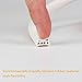 Silicone Rubber Weather Stripping for Doors and Windows, Multi-hole D Shaped Flexible Ageing-resistant Soundproof Acrylic Self Adhesive Sealing Strip Tape, 3/8 Inch x 1/4 Inch x 19.6 Feet, White