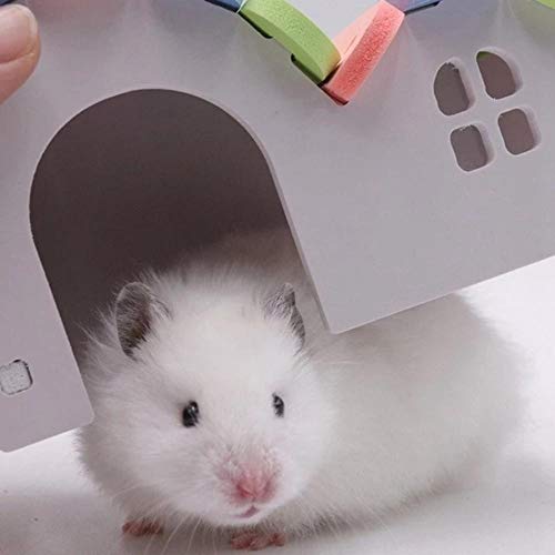 E-HOLISTIC LIFESTYLE Small Pet Hideout Hut Exercise Natural Hamster Cage