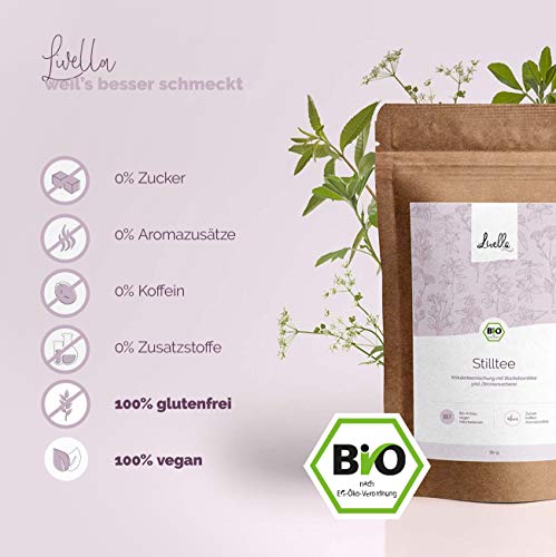 Livella Bio Kräuter Stilltee - Naturbelassen - 80g loser Kräutertee mit Bockshornkleesamen und Zitronenverbene - 100% Bio Stilltee - Bockshornklee Tee – Bild 5