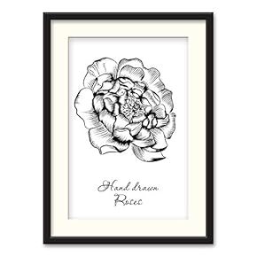 Black Paper Framed Canvas Wall Art for Living Room, Bedroom Abstract Branch and Leaves Canvas Prints for Home Decoration Ready to Hanging - 23x31 inches