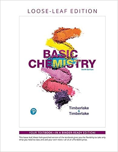 Basic Chemistry Loose Leaf Edition Masteringchemistry Timberlake Karen Timberlake William 9780134986999 Amazon Com Books