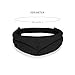 Plemo Sleep Mask, Memory Foam Eye Mask, Breathable Eye Shade Eye Cover for Bedtime & Travel, Black