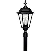 Hinkley Manor House Large Outdoor Post Top or Pier Mount Lantern, SelectALite: Medium or Candelabra Bulbs, Aluminum, Clear Be