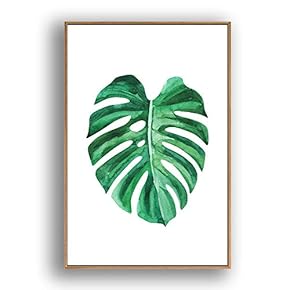 Framed Canvas Wall Art for Living Room, Bedroom Leaves Canvas Prints for Modern Home Decoration Ready to Hang - 16"x24" inches