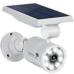 Solar Lights Outdoor Motion Sensor,1400-Lumens Bright LED Spotlight 5W(110W Equiv.)DrawGreen Solar Lights Outdoor Wireless Security Lighting for Porch Patio Garden,Aluminum Solar Powered Lights(White)