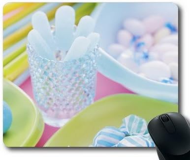 Enjoy happy life ouse Mat,Sparkling candy Office Computer Mouse Pad (220mm*180mm*3mm)