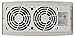 Suncourt Flush Fit Floor/Wall Register Booster Fan — Ultra-Quiet, 5-Speed Vent Fan with Smart Technology and 6-Foot Power Cord, HC500-W (White)