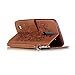 Harryshell LG K7 Case, LG Tribute 5 Case, Caving Dream Catcher PU Wallet Leather Case Cover with Card Slots & Strap for LG K8 / Escape 3 / Phoenix 2