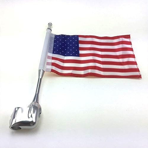 CK CATTLE KING Motocycle CNC Aluminum Rear Side Mount Luggage Rack Antenna Vertical Flag Pole for Honda Goldwing GL1800 GL1500 2001-2012 (United States)